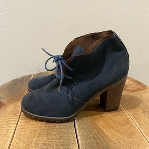 Ruff Hewn Leather Blue/Brown Cypress Bootie size 8